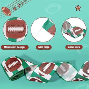 img 2 attached to Football Pattern Wrapping Decoration Crafting Crafting