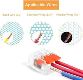 img 1 attached to 🔌 TYUMEN 75 PCS Lever Wire Connectors: Efficient Splicing Connector for AWG 22-12 Cables