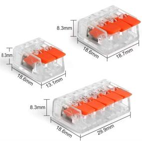 img 2 attached to 🔌 TYUMEN 75 PCS Lever Wire Connectors: Efficient Splicing Connector for AWG 22-12 Cables