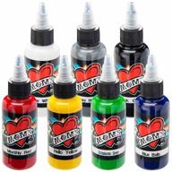 vibrant millennium moms tattoo ink set - c .5 ounce | 7 bottle collection logo