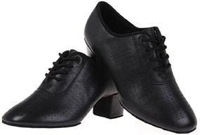 img 4 attached to 👠 Stylish BeiBestCoat Lace Up Leather Chunky Women's Dancing Shoes: Perfect for Dancing in Style