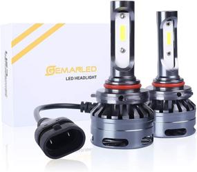 img 4 attached to 💡 High-Performance 9005/HB3 LED Headlight Bulb: 70W 11000LM 6000K Conversion Kit - Pack of 2 with Fan