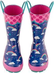 img 2 attached to SEO-Optimized Stephen Joseph Rainbow Little Rain Boots for Boys - Shoes