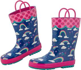 img 4 attached to SEO-Optimized Stephen Joseph Rainbow Little Rain Boots for Boys - Shoes