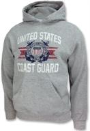 👕 coast guard vintage basic hooded sweatshirt for men - armed forces gear logo