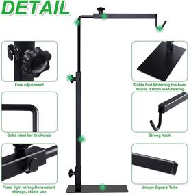 img 1 attached to 🦎 LISINAN Adjustable Reptile Terrarium Heat Lamp Stand: Metal Lamp Holder Bracket for Lizards, Snakes, Amphibians, and Tortoises!