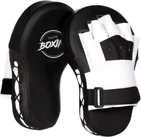 img 4 attached to 🥊 Ultimate Punching Partner: Valleycomfy Extra Large Boxing Curved Focus Mitts - Ideal for Karate, Muay Thai Kick, Sparring, Dojo, and MMA