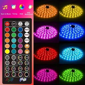 img 1 attached to 🌈 UMICKOO LED Strip Lights for Bedroom, Flexible SMD 5050 RGB 300 LEDs with Remote Control, Multi-Color Changing Light Strips for Ceiling, Bar, Counter, and Cabinet Decoration