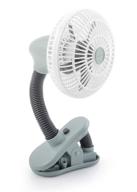👶 o2cool 4 inch clip-on stroller fan - portable battery-operated clip fan for outdoors, car seats, strollers, baby cribs - flexible neck & adjustable head for multi-directional cooling - grey (fc04001) logo