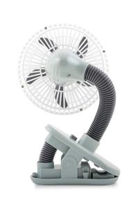 img 2 attached to 👶 O2COOL 4 Inch Clip-On Stroller Fan - Portable Battery-Operated Clip Fan for Outdoors, Car Seats, Strollers, Baby Cribs - Flexible Neck & Adjustable Head for Multi-Directional Cooling - Grey (FC04001)