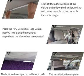 img 1 attached to 🚖 PAMASE 4.6 × 5.9 Feet Car Isolation Film - High-Density PVC Anti-Fog Taxi Cab Front Curtain | Durable Protective Rear Row Isolation Cover | Full Surround Transparent Car Isolation Membrane for Car Taxi