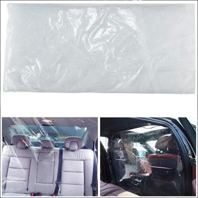 img 4 attached to 🚖 PAMASE 4.6 × 5.9 Feet Car Isolation Film - High-Density PVC Anti-Fog Taxi Cab Front Curtain | Durable Protective Rear Row Isolation Cover | Full Surround Transparent Car Isolation Membrane for Car Taxi