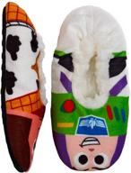 👞 multi buzz woody toy story 4 boys slipper fuzzy babba (fits most toddlers 4t-5) logo