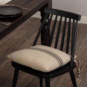 img 3 attached to 🪑 Enhance Your Chair Comfort with Mill House Stripe Black Chair Pad