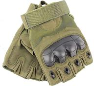 🧤 tactical fingerless half finger gloves for outdoor cycling, motorcycle, hiking, camping, and driving – guante logo