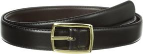 img 2 attached to 👔 Reversible Men's Belt in Black and Brown for Versatile Style