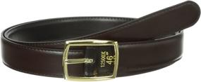 img 1 attached to 👔 Reversible Men's Belt in Black and Brown for Versatile Style