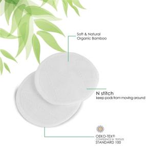 img 1 attached to 🌿 Lukovee Reusable Makeup Remover Pads - 16 Pack with Laundry Bag & Travel Bag - Bamboo Cotton Rounds Eco-Friendly Washable Face Wipes - Gentle for Facial Cleansing and Skincare