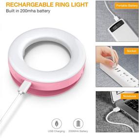 img 3 attached to Selfie Rechargeable Adjustable Brightness Android