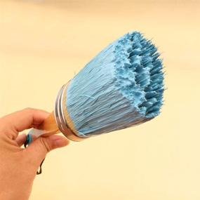 img 2 attached to 🖌️ Premium Chalk Painting & Wax Brush for Furniture: Perfect for Painting or Waxing - Ideal for Milk Paint, Clear & Dark Soft Wax, Home Decor, Stencils - Large Oval Brush with Natural Pure Bristles