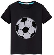 sequin t shirt football reversible sequins logo