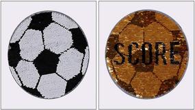 img 2 attached to Sequin T Shirt Football Reversible Sequins