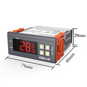 img 2 attached to Origin Digital Elitech STC-1000 Temperature Controller - 110V Centigrade Thermostat with 2 Relays