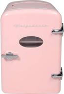 frigidaire efmis175-pink retro mini fridge - portable & extra large 9-can compact refrigerator in pink логотип