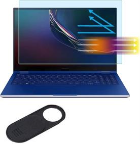 img 4 attached to 💡 Samsung Galaxy Book Flex 15.6" Anti Blue Light Glare Screen Protector: Complete Eye Protection Filter w/ UV Blocking, Fingerprint Reduction, & Whole Screen Guard