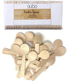 img 4 attached to 🌱 110-Pack of Eco-Friendly Mini Wooden Spoons - 3.9-inch, Disposable, Biodegradable Cutlery for Desserts, Parties, and Events - Compostable Tiny Wood Utensils - Superior to Bamboo Palm