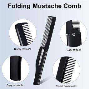 img 2 attached to Yetene Folding Moustache Everyday Grooming