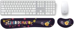 img 3 attached to 🔑 KBSING Keyboard Wrist Rest Pillow Pad and Mouse Wrist Support: Ultimate Pain Relief Memory Foam Rest Set (WRT-02)