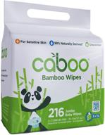 🌿 caboo tree-free bamboo baby wipes: eco-friendly, naturally derived and gentle for sensitive skin - 3 resealable travel packs with 72 wipes each, total of 216 wipes logo