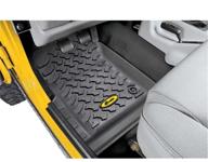 🚗 bestop front floor mats for jeep wrangler 76-95 - pair of 51511-01 logo
