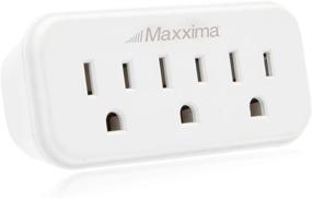 img 1 attached to Maxxima 3 Grounded Multi Outlet Adapter Wall Plug - Expand to 3 Outlets with Outlet Extender Wall Tap - Pack of 4