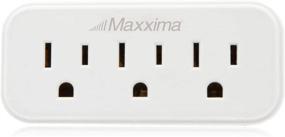 img 3 attached to Maxxima 3 Grounded Multi Outlet Adapter Wall Plug - Expand to 3 Outlets with Outlet Extender Wall Tap - Pack of 4