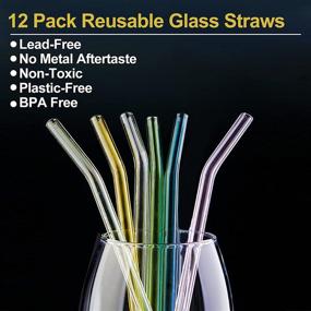 img 2 attached to Reusable Drinking Non Toxic Smoothies Beverages