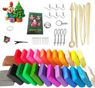 🎨 premium 24 colors polymer molding clay set: baking kit with sculpting tools & accessories - great diy clay crafts gifts! logo