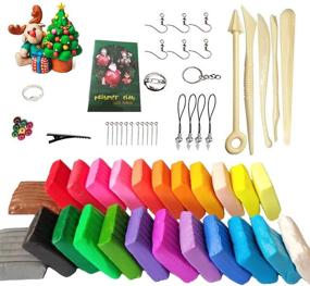 img 4 attached to 🎨 Premium 24 Colors Polymer Molding Clay Set: Baking Kit with Sculpting Tools & Accessories - Great DIY Clay Crafts Gifts!