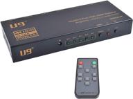 🔌 u9 viewhd 5 port hdmi 2.0 5x1 5 in 1 out ultra hd uhd switch switcher selector, support 4k@60hz, 1080p@120hz, hdcp 2.2, freesync hdr & dolby vision - model: uhd5x1b logo