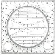 📐 springhall black multifunctional drawing ruler: angle and circle maker, geometric template, measuring tool for office and school logo