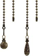 🔗 hyamass vintage hollow out charm pendant ceiling fan danglers - elegant fan pulls with extender & ball chain connector логотип