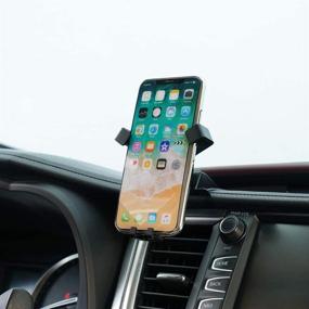 img 1 attached to 📱 Toyota Highlander Phone Holder - Air Vent Mount for Car Vents - Fits Toyota Highlander 2018 2019 - iPhone 8 iPhone X Compatible - Mobile Holder for 5.5/6 inch Smartphones