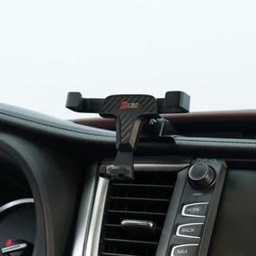 img 2 attached to 📱 Toyota Highlander Phone Holder - Air Vent Mount for Car Vents - Fits Toyota Highlander 2018 2019 - iPhone 8 iPhone X Compatible - Mobile Holder for 5.5/6 inch Smartphones