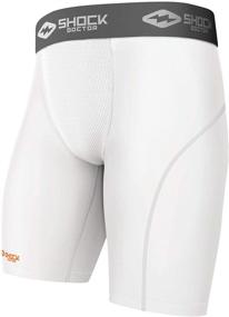 img 4 attached to 🩲 Enhance Performance with Shock Doctor Compression Short Pocket - Ultimate Active Men's Clothing