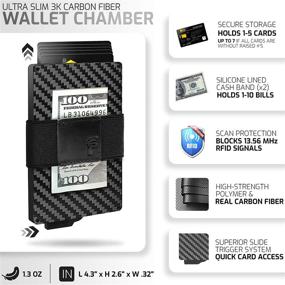 img 2 attached to FIDELO Minimalist Wallet Men Removable: The Perfect Versatile Wallet for Men
