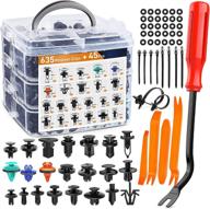 gooacc 680pcs car push retainer clips & auto fasteners assortment - complete set for toyota gm ford honda chevy with cable ties and fastener remover logo