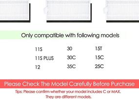 img 3 attached to 🔍 BBT BAMBOOST Replacement Filters for Eufy RoboVac 11S, 25C, 30, 30C, 15C, 35C, 12, 15T, 11S Plus - Pack of 10