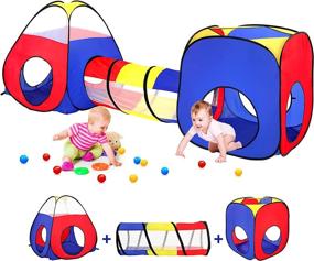 img 4 attached to 🏠 Exploring Fun: Tunnels Toddler Children Outdoor Playhouse