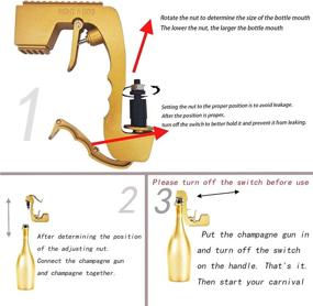 img 2 attached to 🍾 The Enhanced Champagne Gun: Adjustable Sprayer for Longer Launch Distance, Ideal for All Party Types. (Plastic)